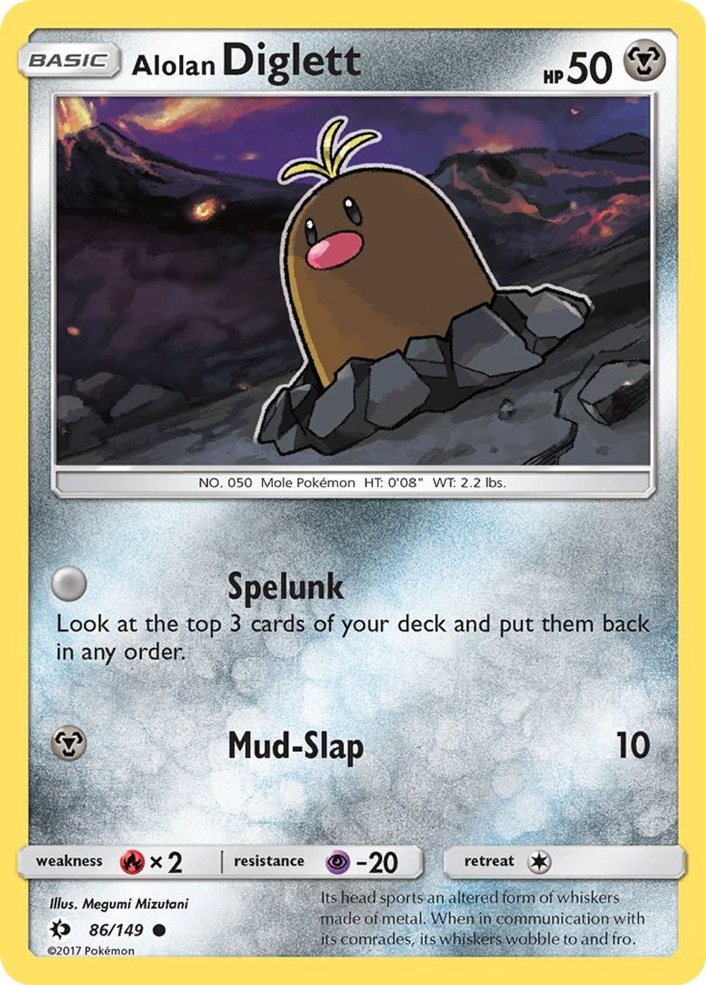 Alolan Diglett — SM Base Set