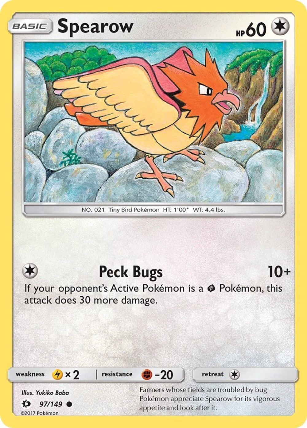 Spearow — SM Base Set