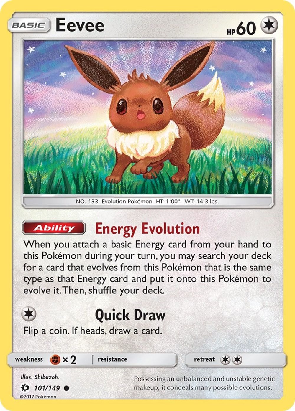 Eevee — SM Base Set