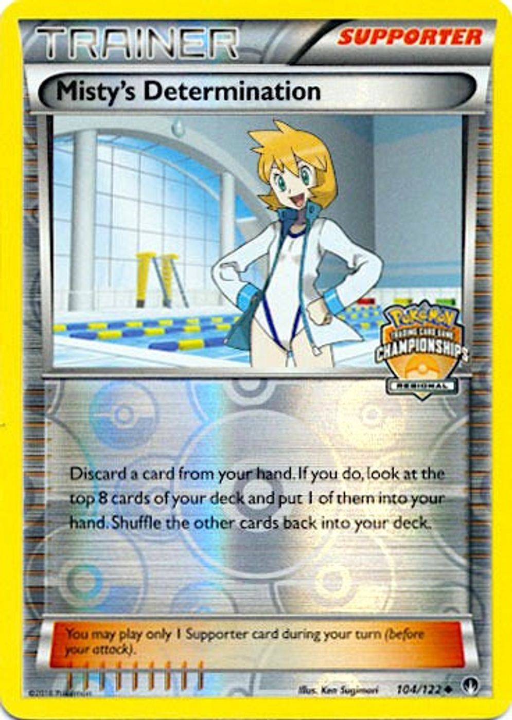 Misty's Determination - 104/122 (Regional Championships) — League & Championship Cards