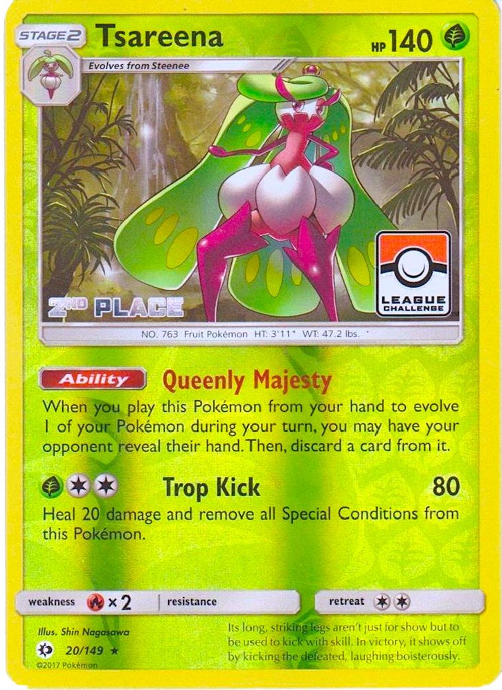Tsareena - 20/149 (League Challenge) [2nd Place] — League & Championship Cards