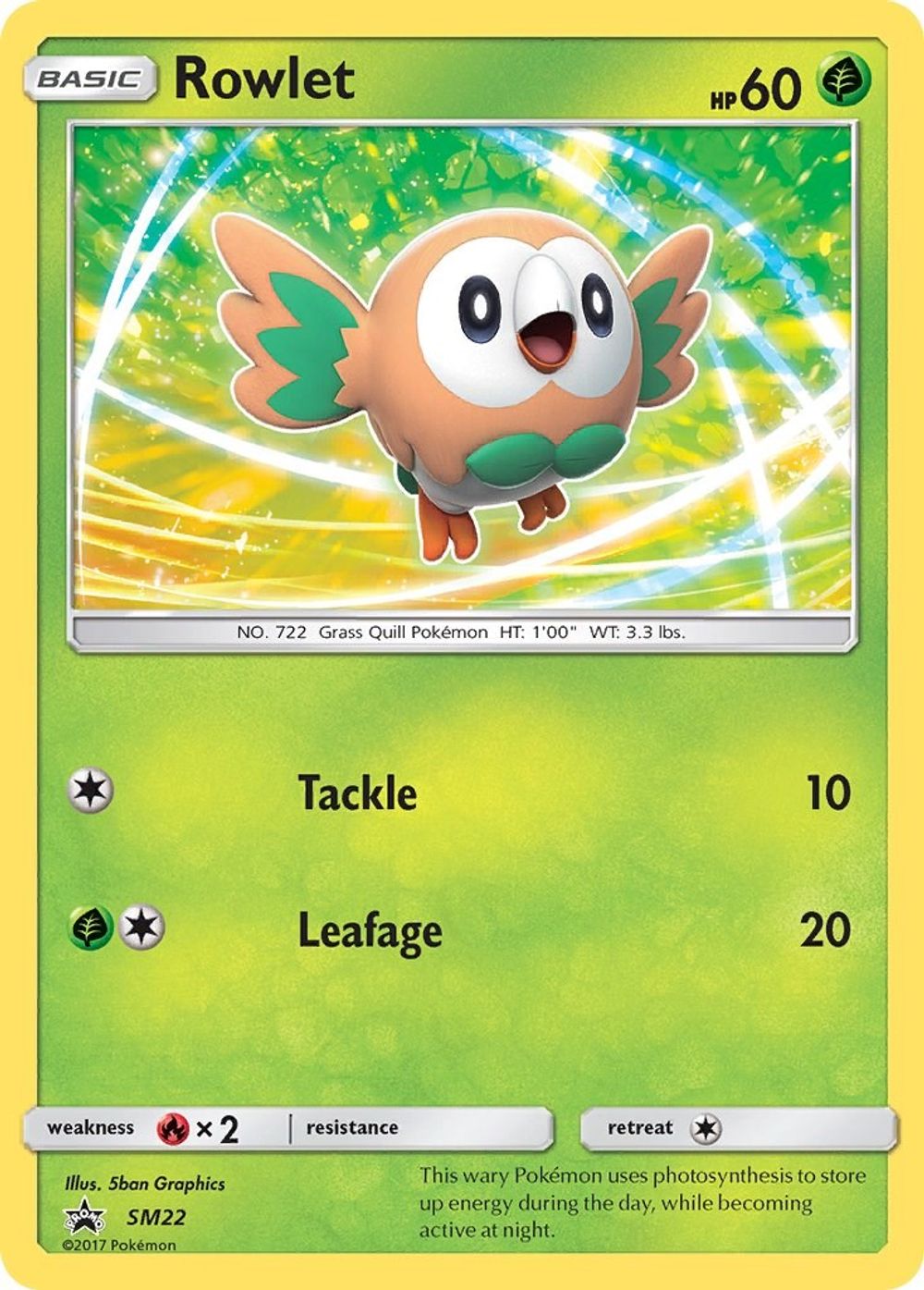 Rowlet - SM22 — SM Promos
