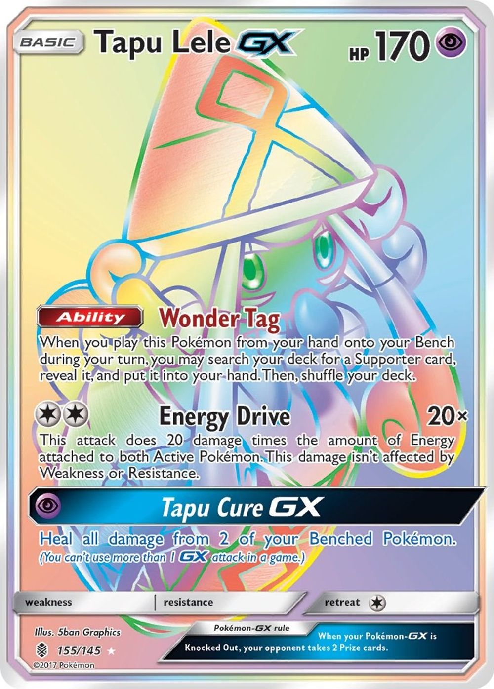 Tapu Lele GX (Secret) — SM - Guardians Rising