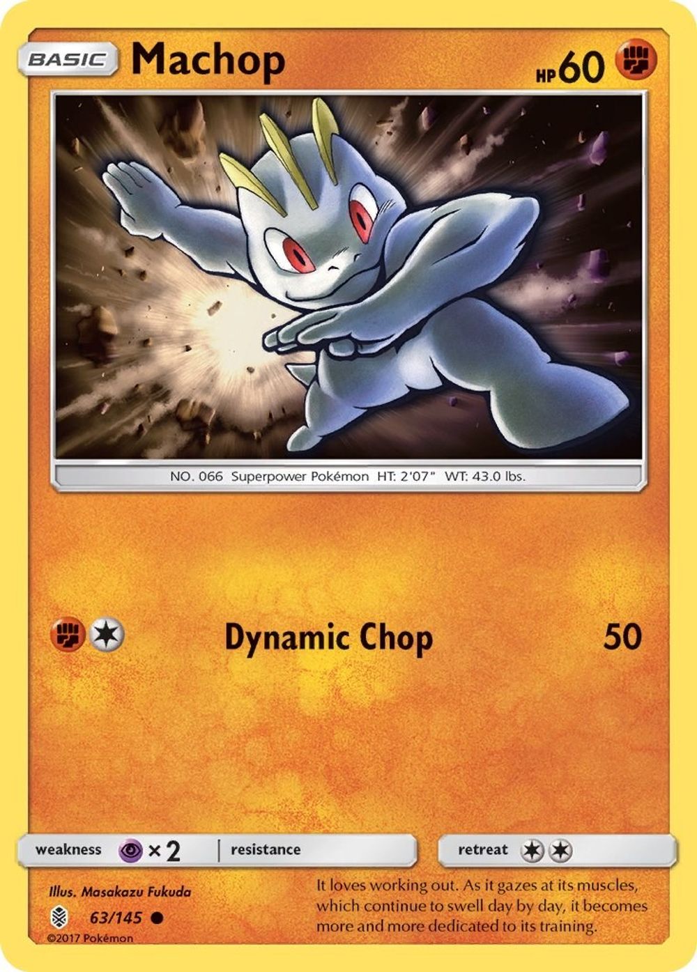 Machop (63) — SM - Guardians Rising