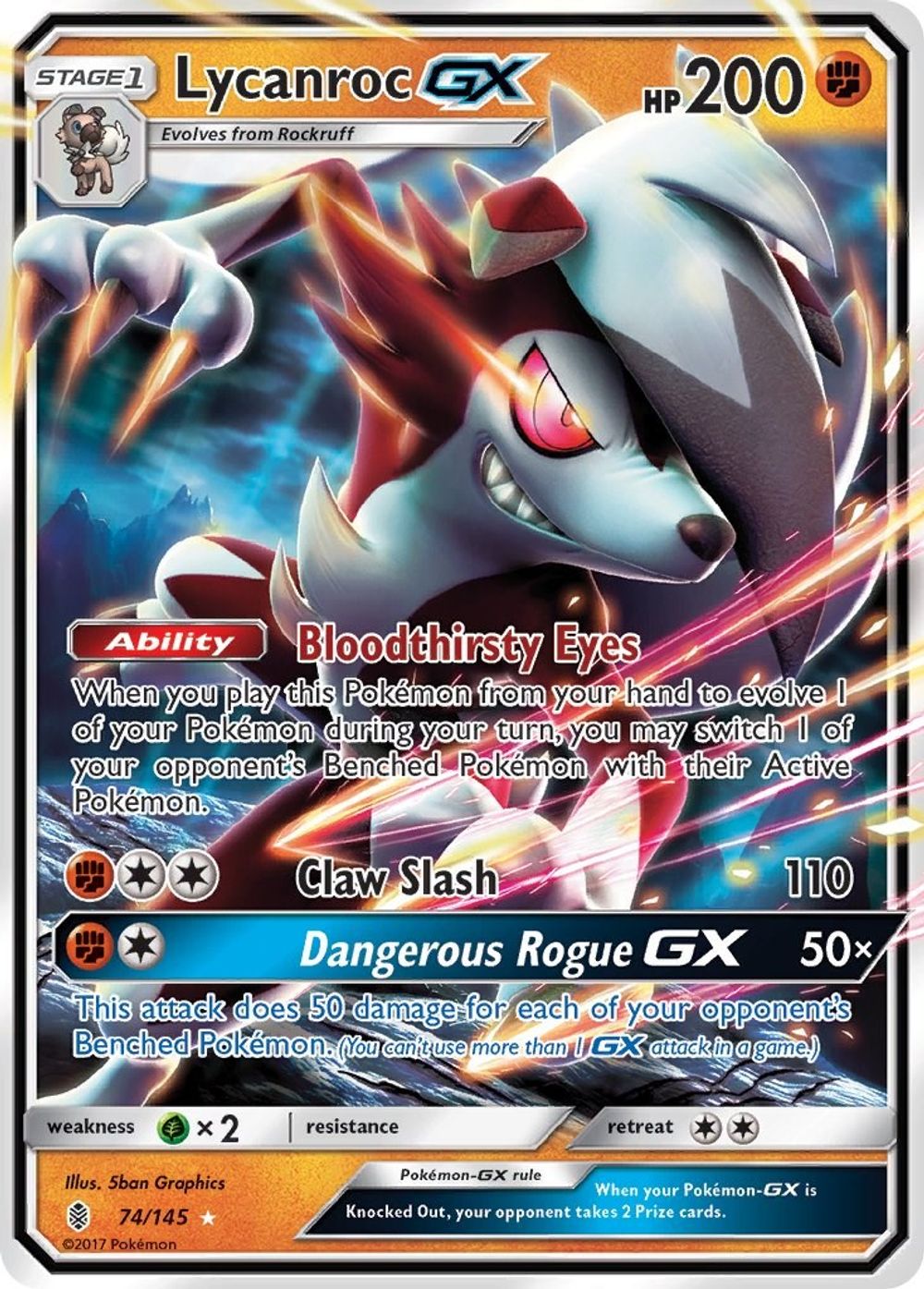 Lycanroc GX — SM - Guardians Rising