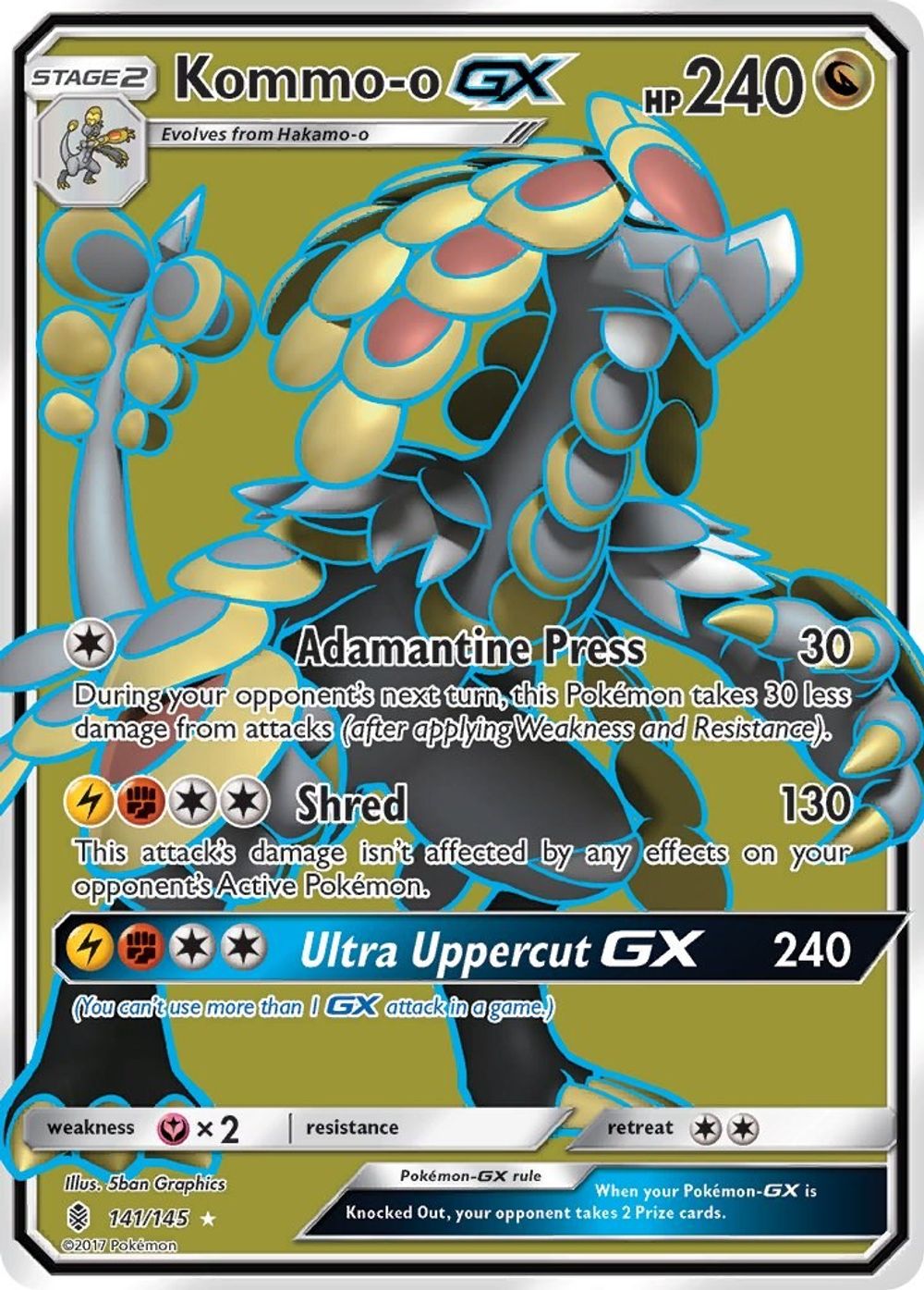 Kommo-o GX (Full Art) — SM - Guardians Rising