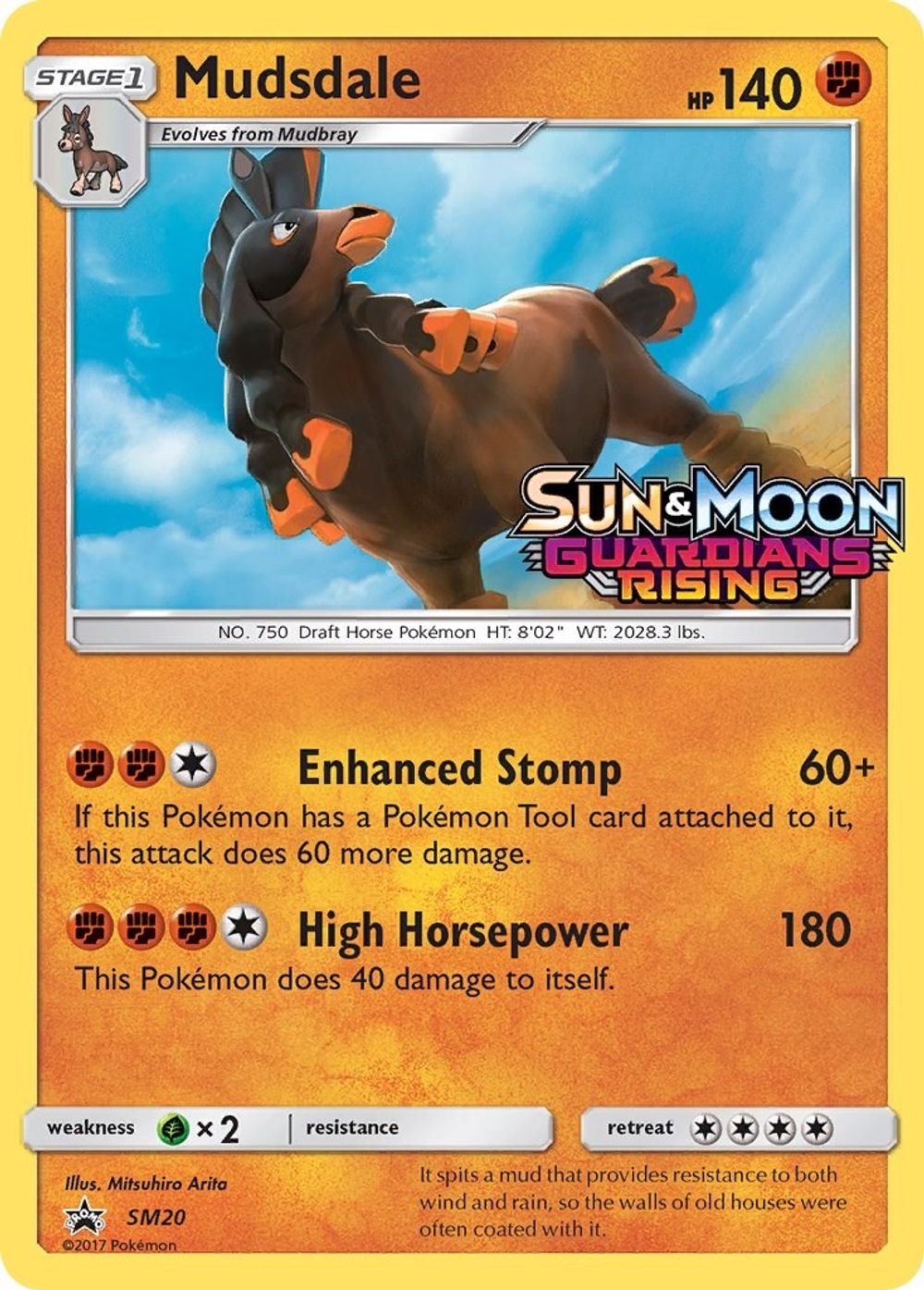 Mudsdale - SM20 (Prerelease) — SM Promos