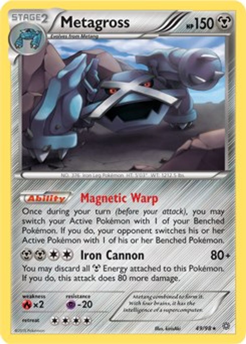 Metagross - 49/98 (XY Ancient Origins) — Deck Exclusives