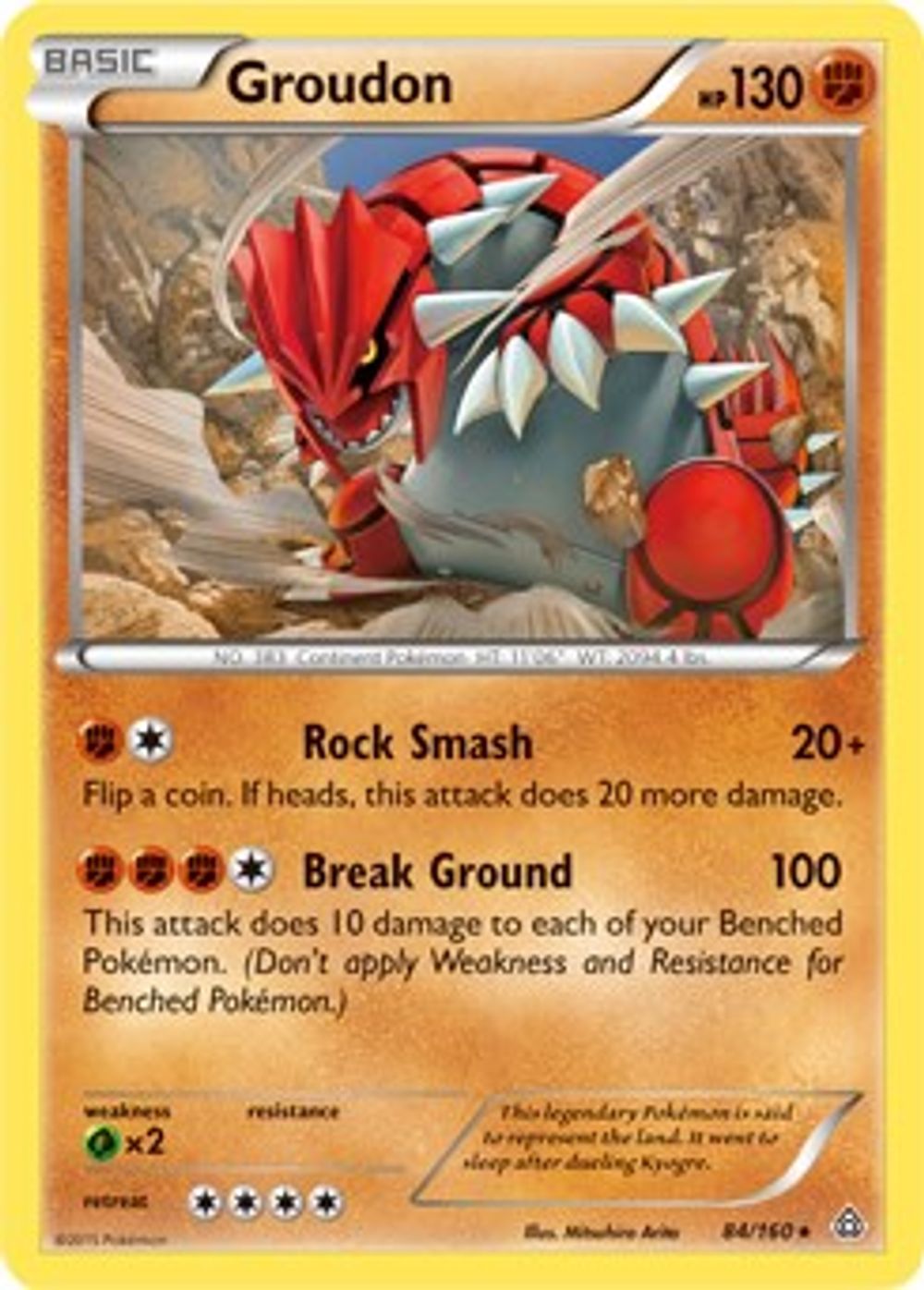Groudon - 84/160 (XY Primal Clash) — Deck Exclusives