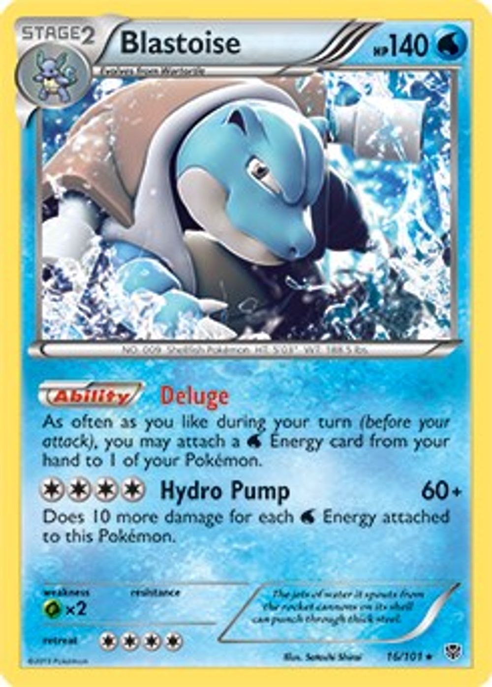 Blastoise - 16/101 (BW Plasma Blast) — Deck Exclusives