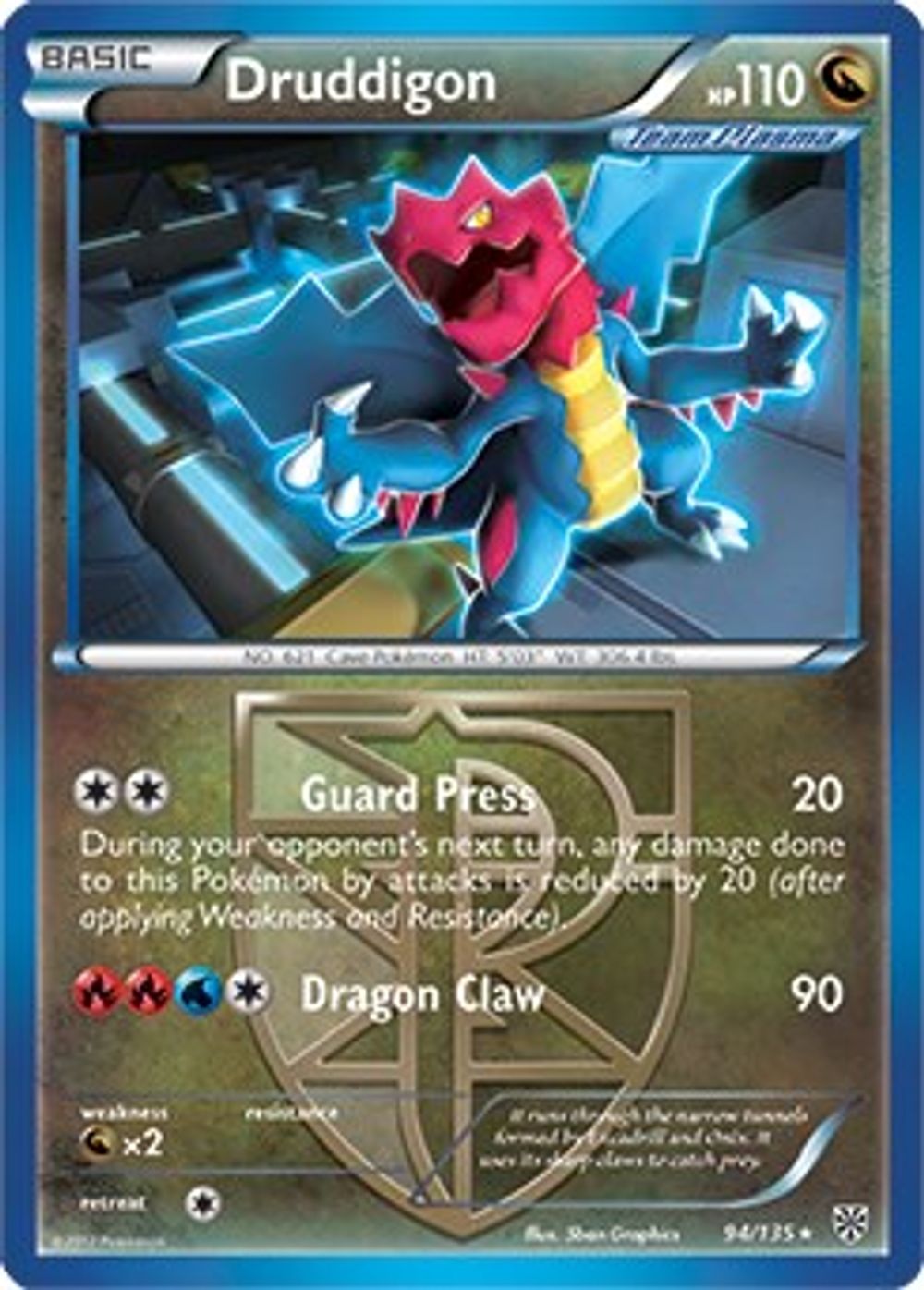 Druddigon - 94/135 (BW Plasma Storm) — Deck Exclusives
