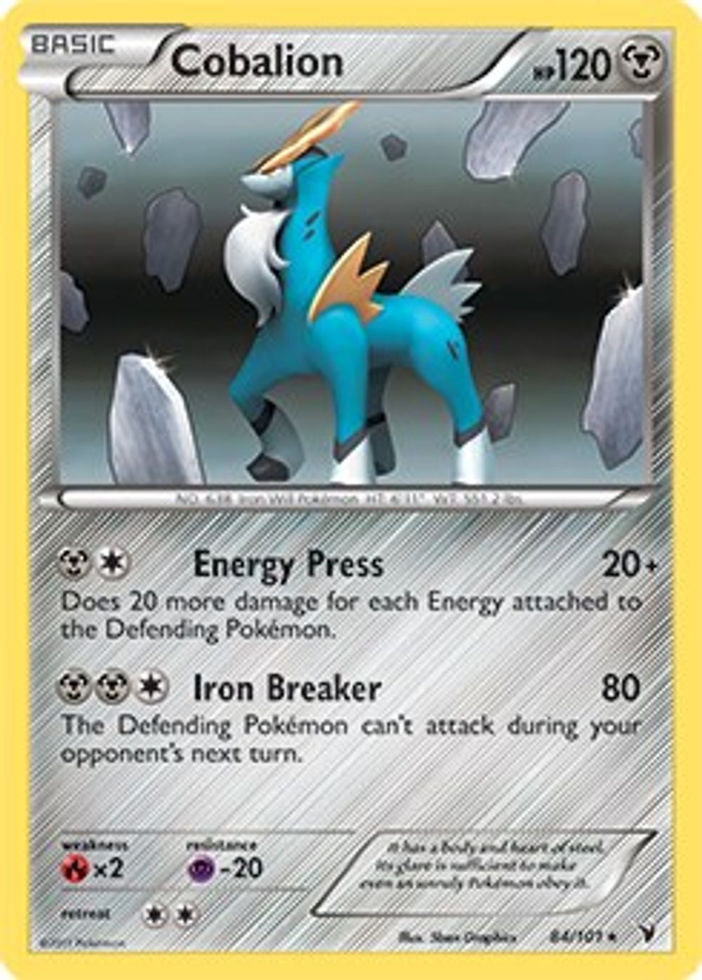 Cobalion - 84/101 (Battle Arena Deck Exclusive) — Deck Exclusives