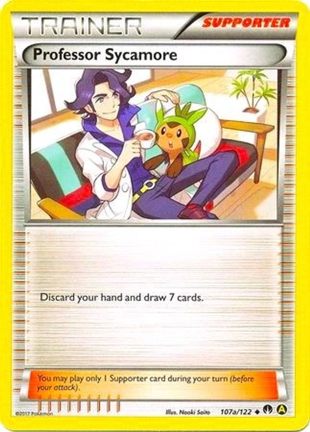 Professor Sycamore - 107a/122 (Non-Holo) — Alternate Art Promos