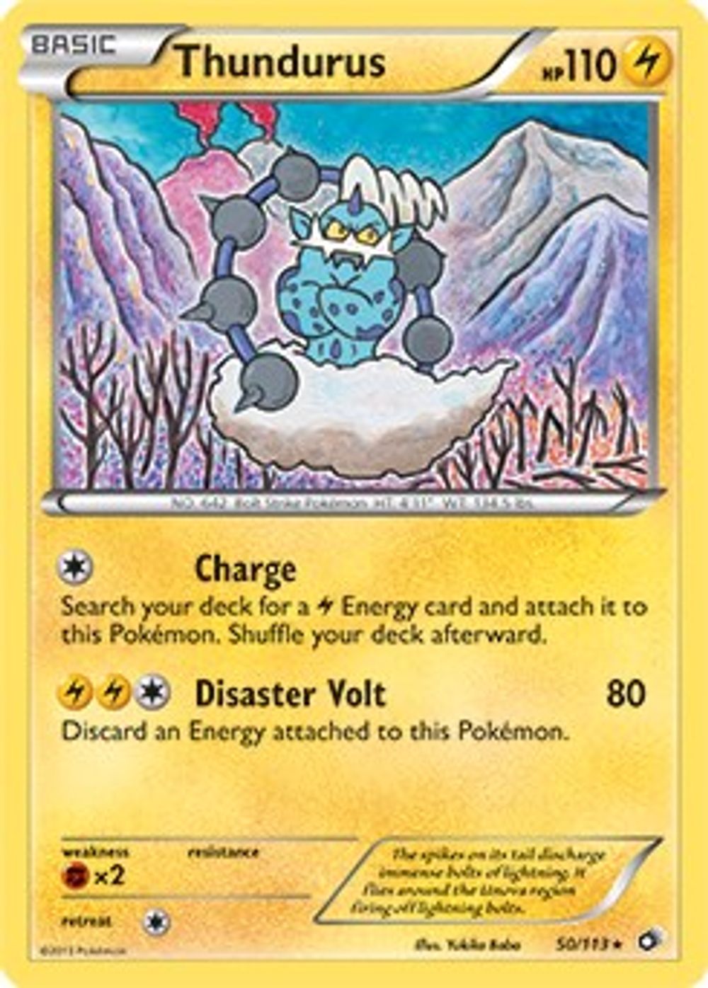Thundurus - 50/113 (BW Legendary Treasures) — Deck Exclusives