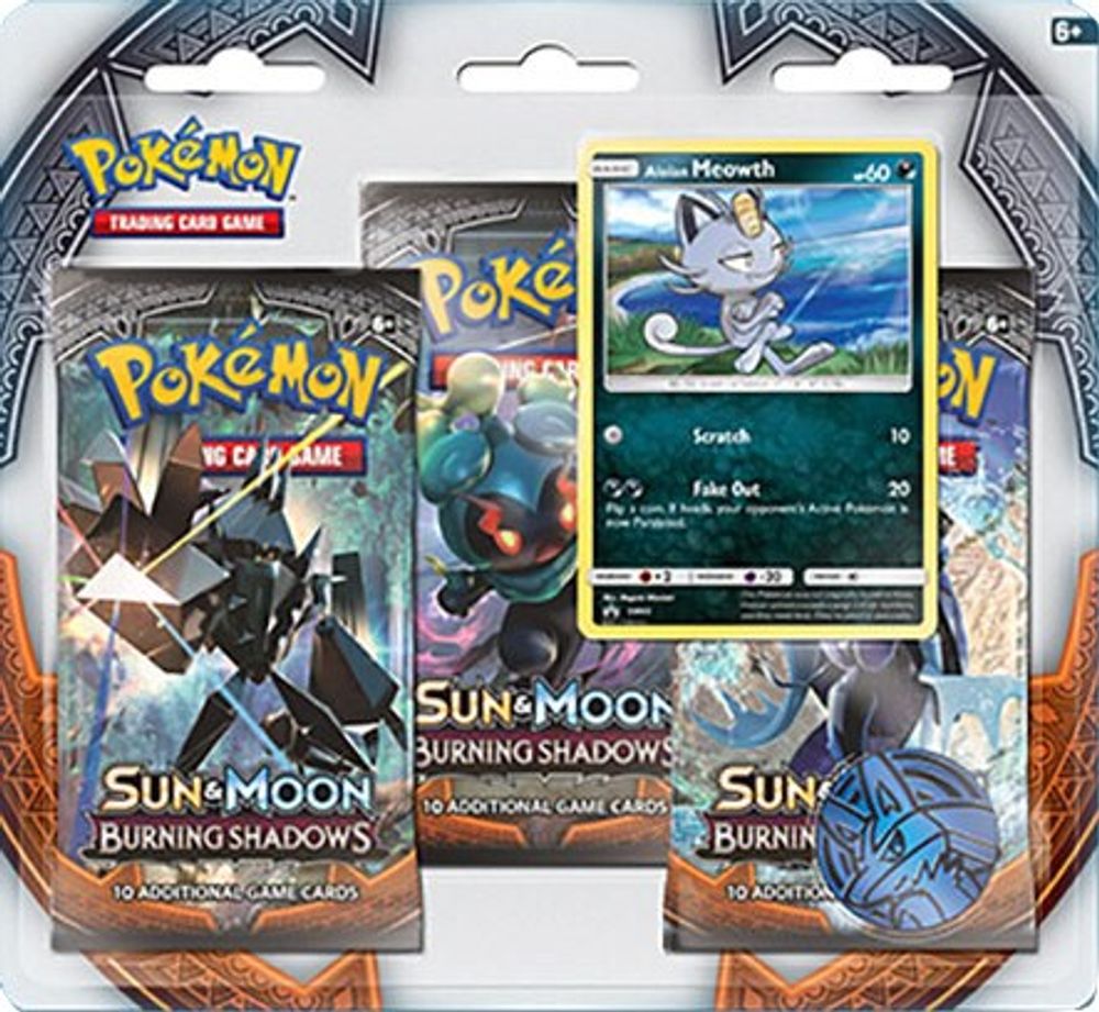 Burning Shadows 3 Pack Blister [Alolan Meowth] — SM - Burning Shadows