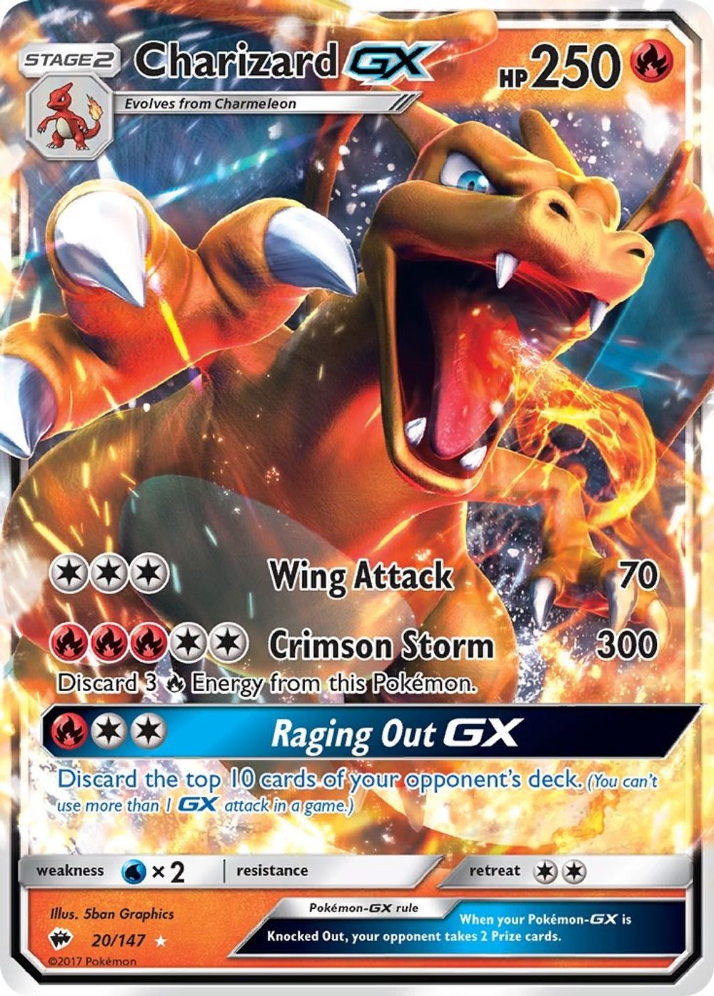Charizard GX — SM - Burning Shadows
