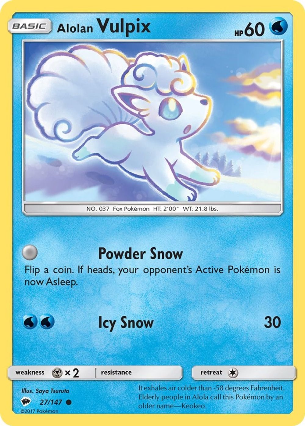Alolan Vulpix — SM - Burning Shadows