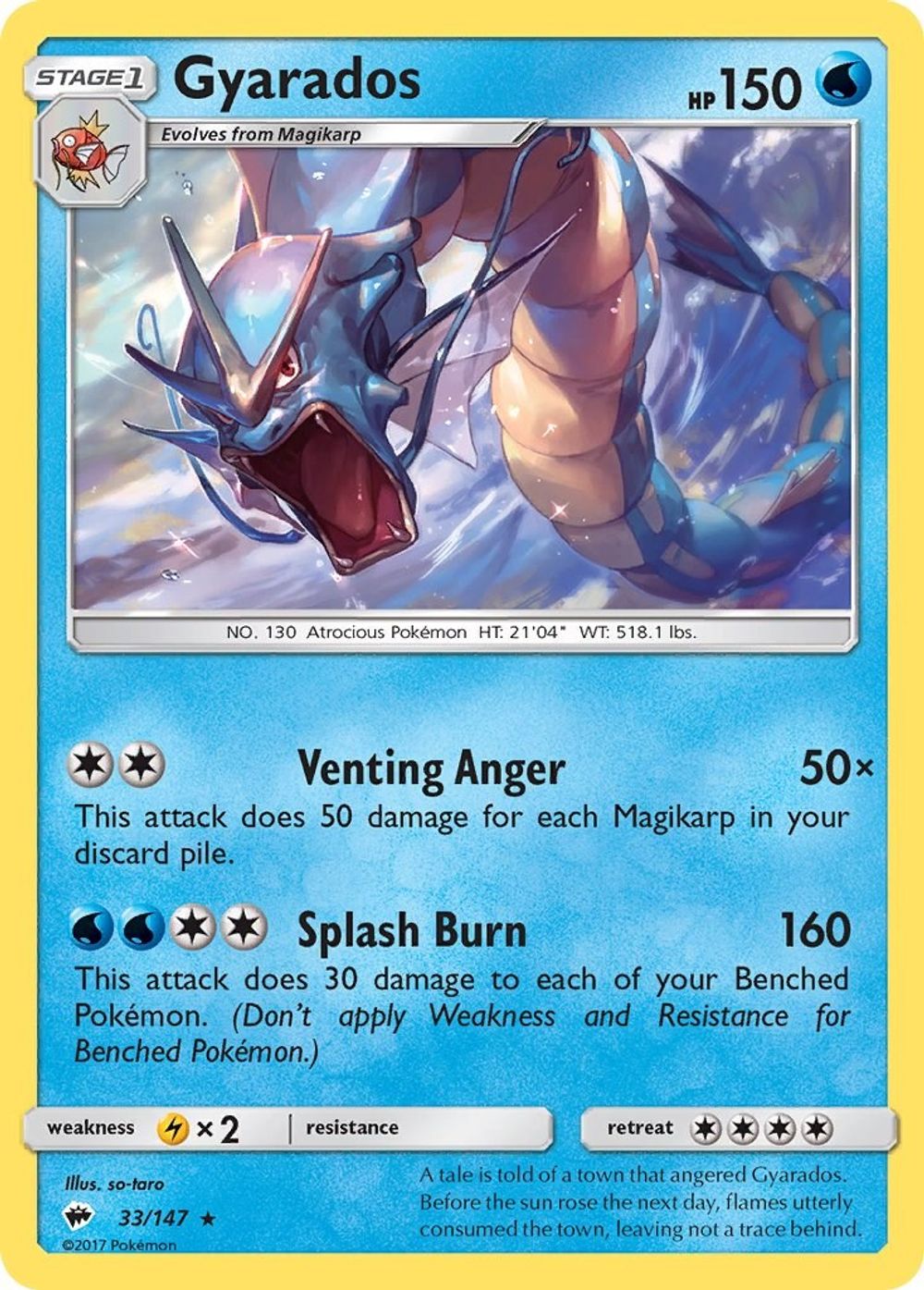Gyarados — SM - Burning Shadows