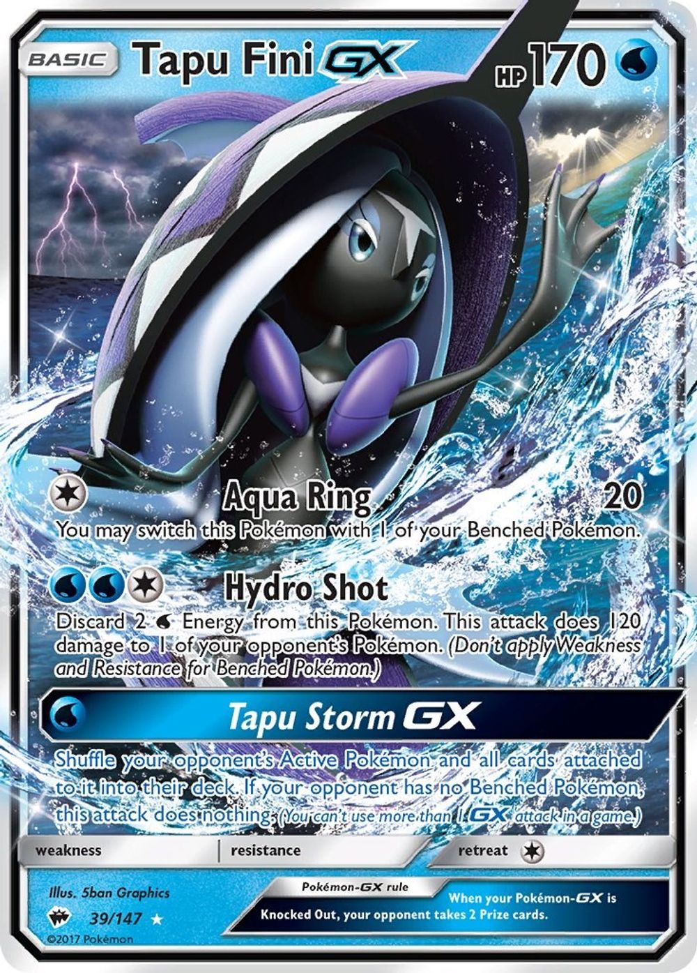 Tapu Fini GX — SM - Burning Shadows