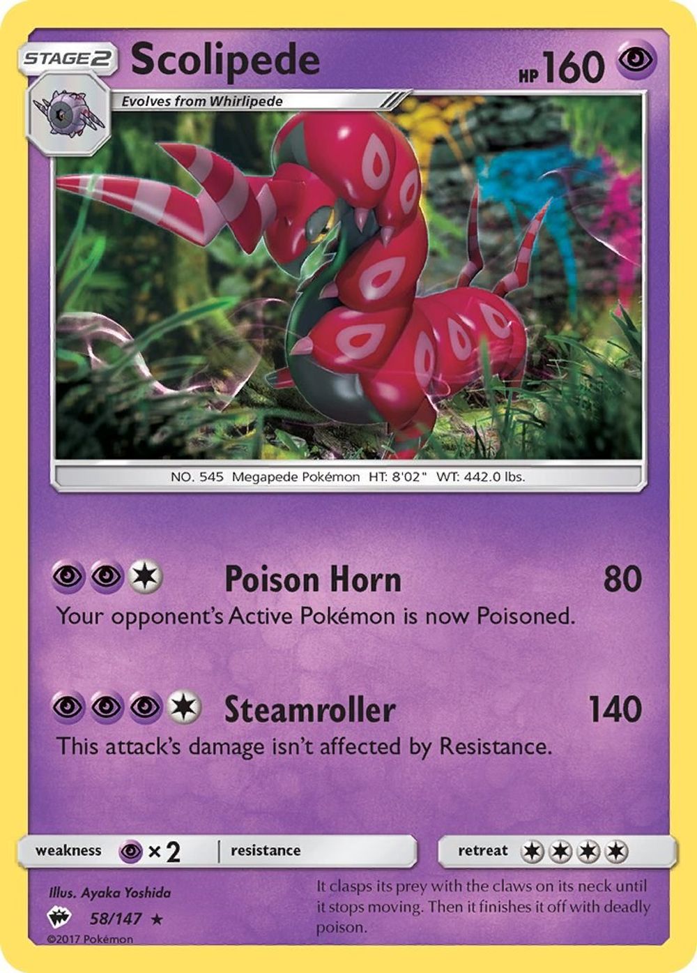 Scolipede — SM - Burning Shadows