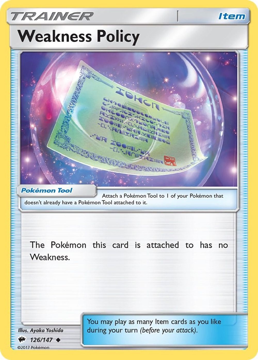 Weakness Policy — SM - Burning Shadows