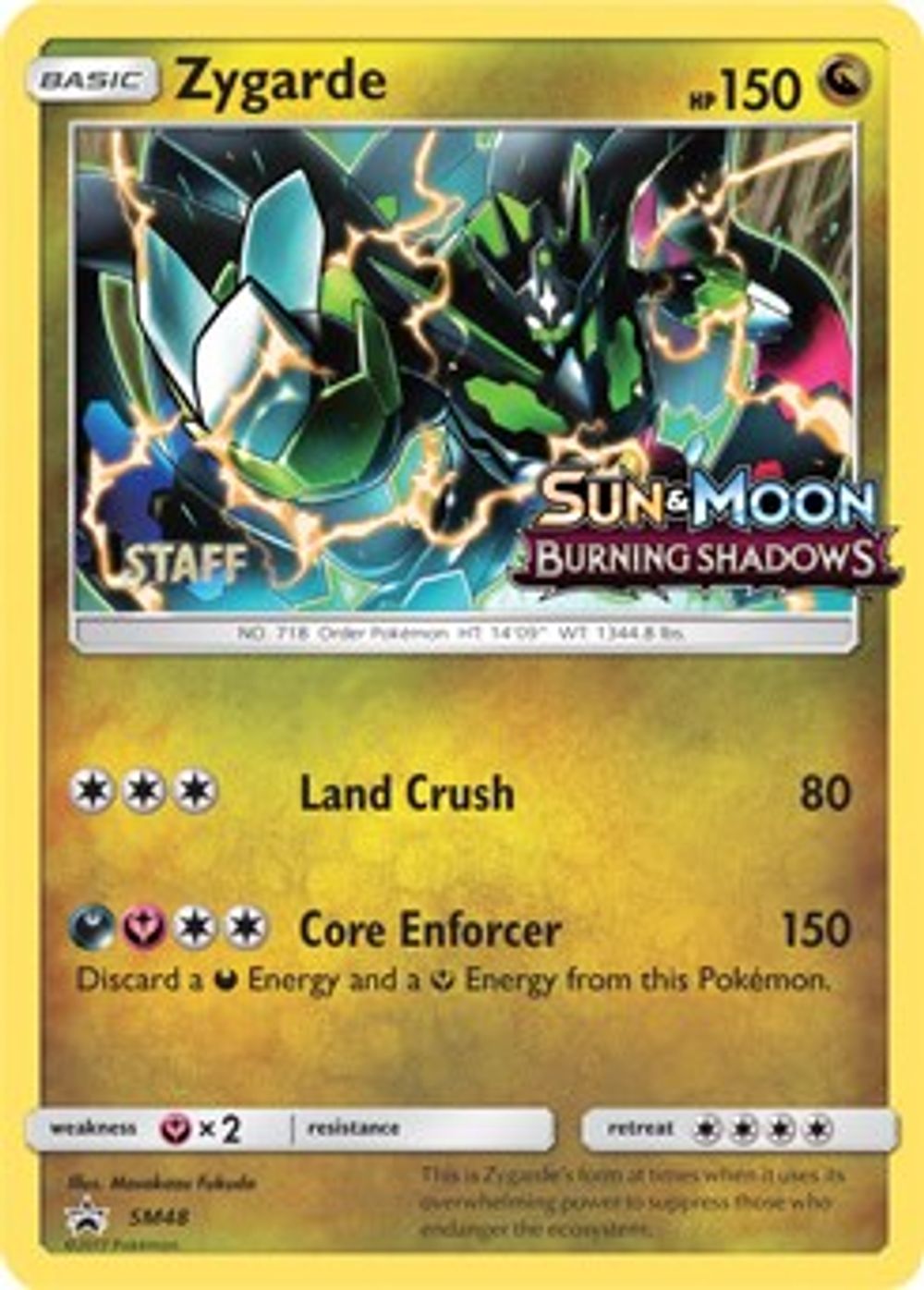 Zygarde - SM48 (Prerelease) [Staff] — SM Promos