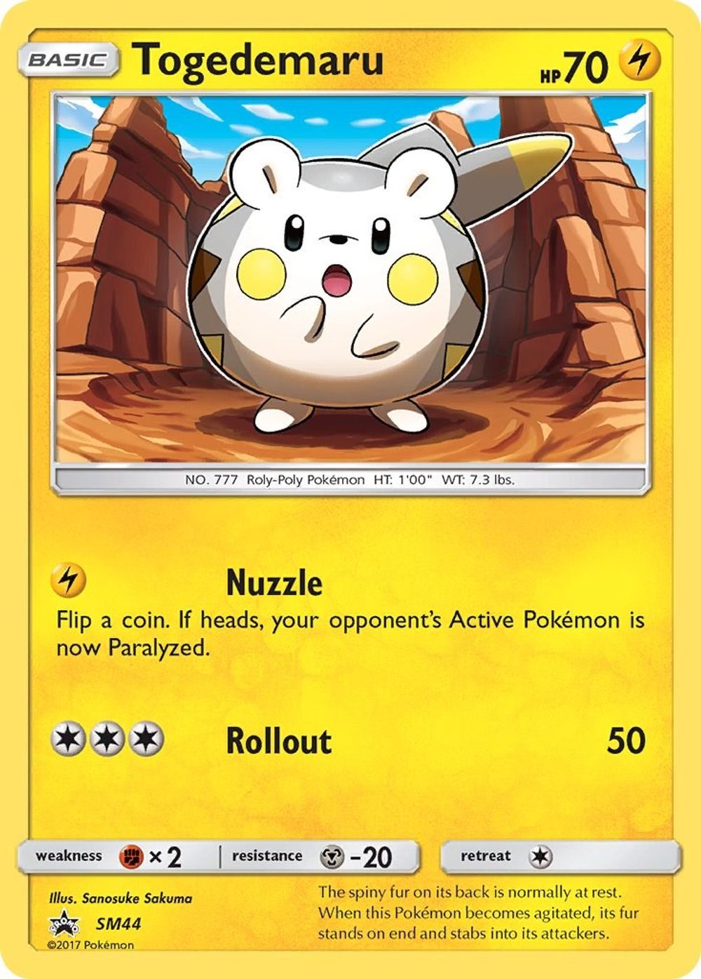 Togedemaru - SM44 — SM Promos