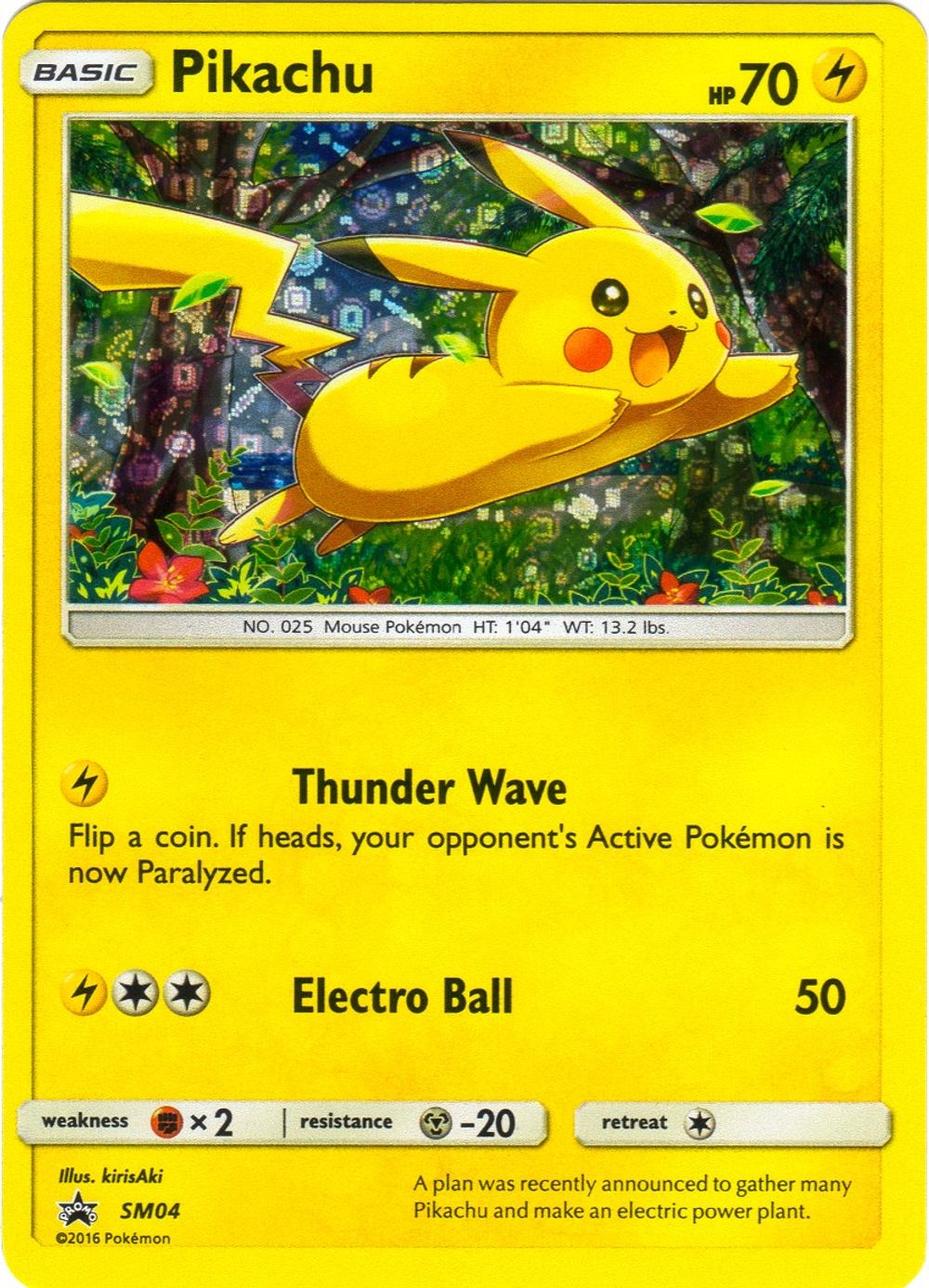 Pikachu - SM04 (General Mills) — Miscellaneous Cards & Products