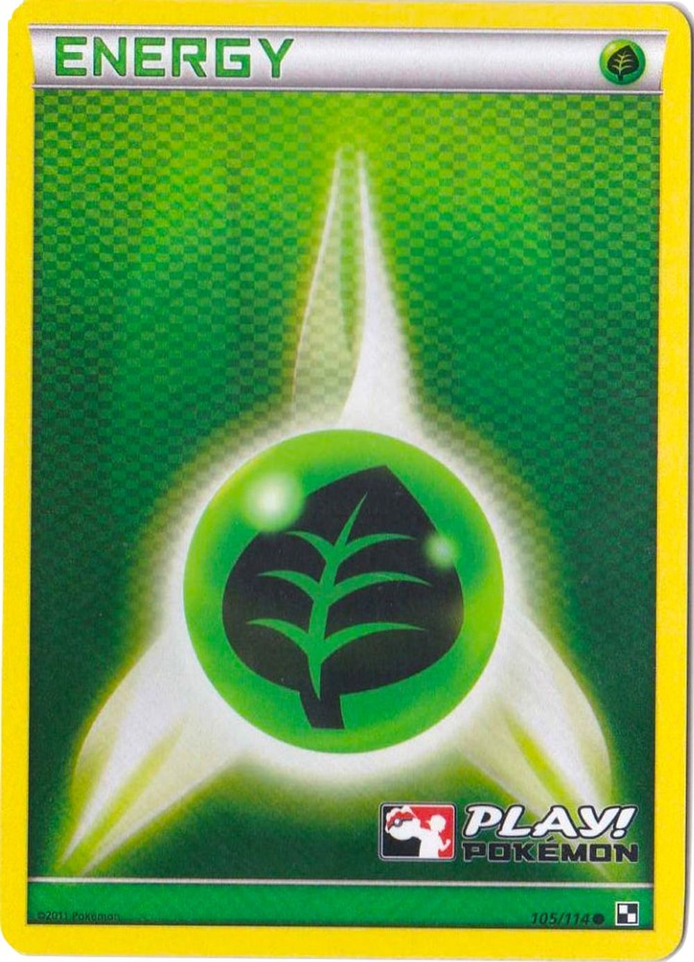 Grass Energy - 105/114 (Play! Pokemon) — League & Championship Cards