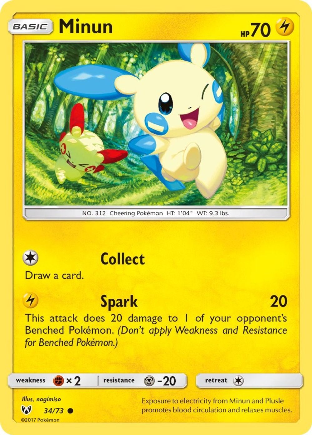 Minun — Shining Legends