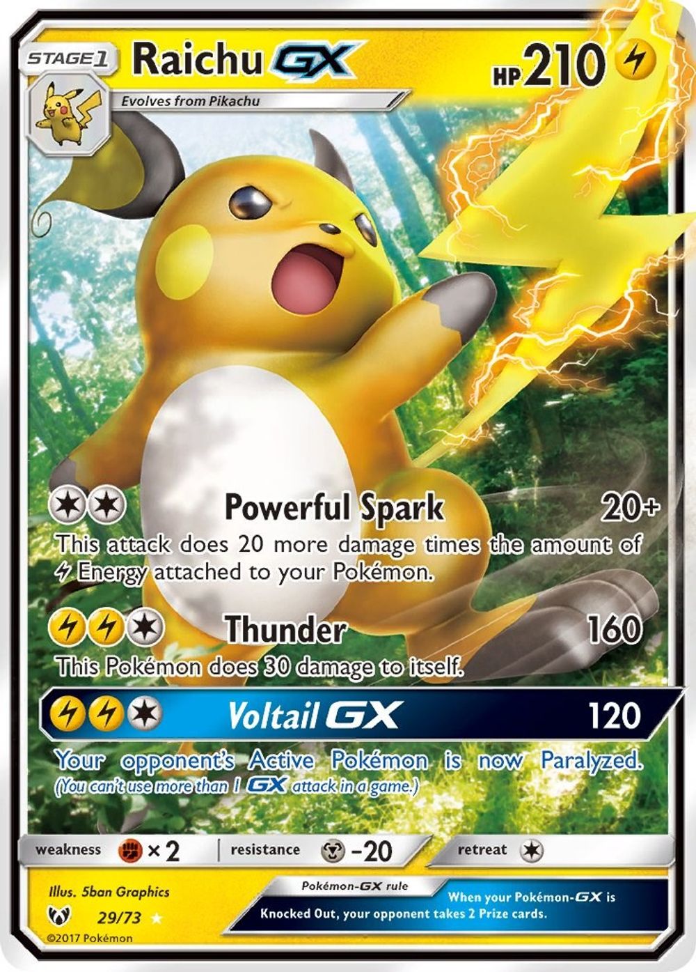 Raichu GX — Shining Legends