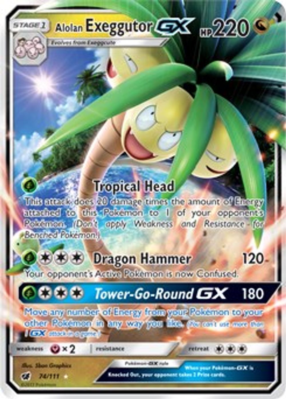 Alolan Exeggutor GX — SM - Crimson Invasion