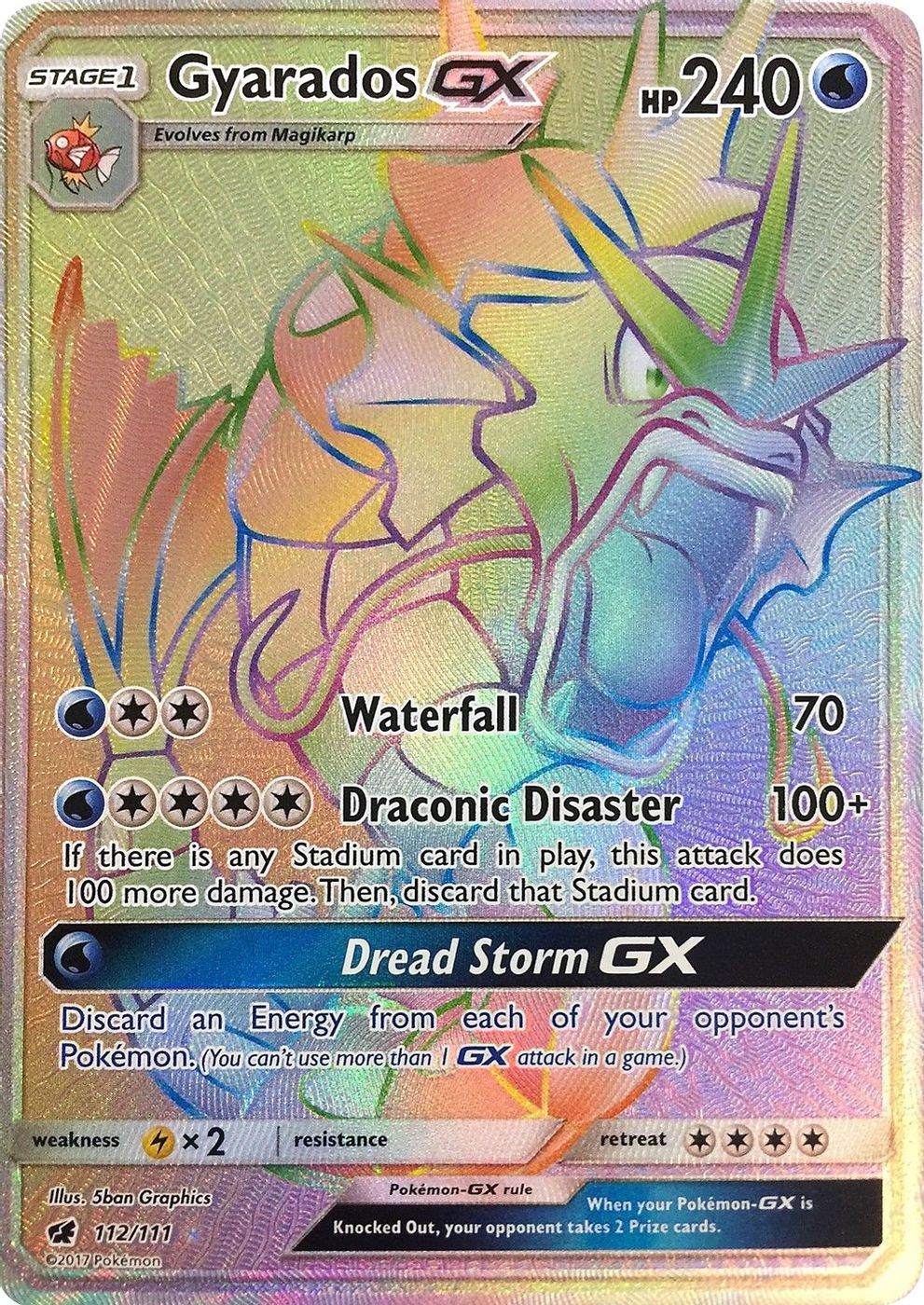 Gyarados GX (Secret) — SM - Crimson Invasion