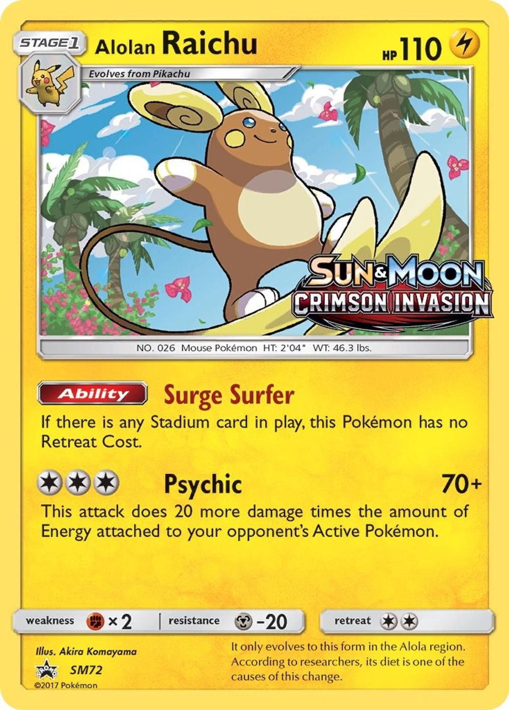 Alolan Raichu - SM72 (Prerelease) — SM Promos