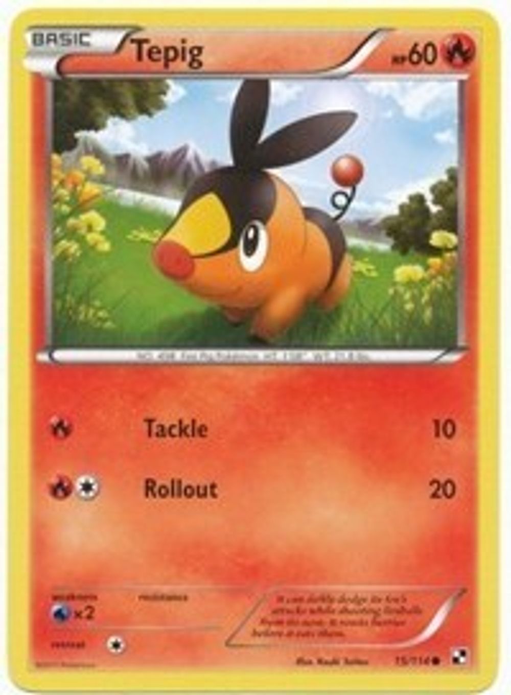 Tepig 15/114 (Cosmos Holo) — League & Championship Cards