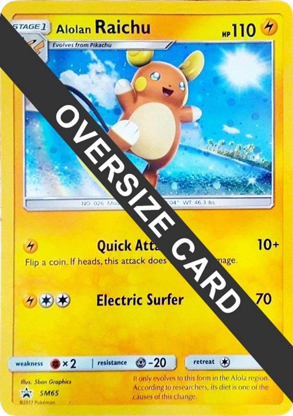 Alolan Raichu - SM65 — Jumbo Cards