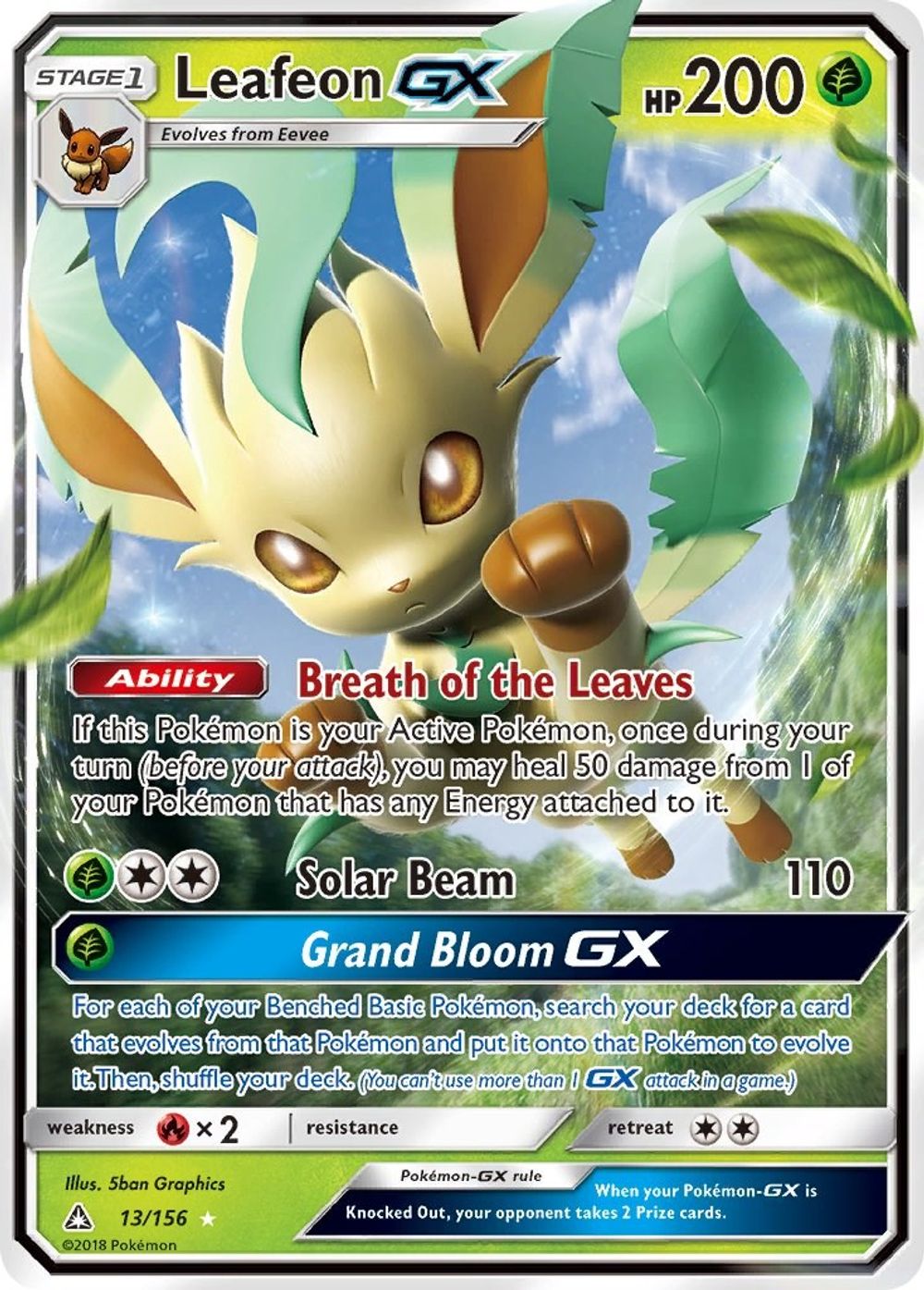 Leafeon GX — SM - Ultra Prism
