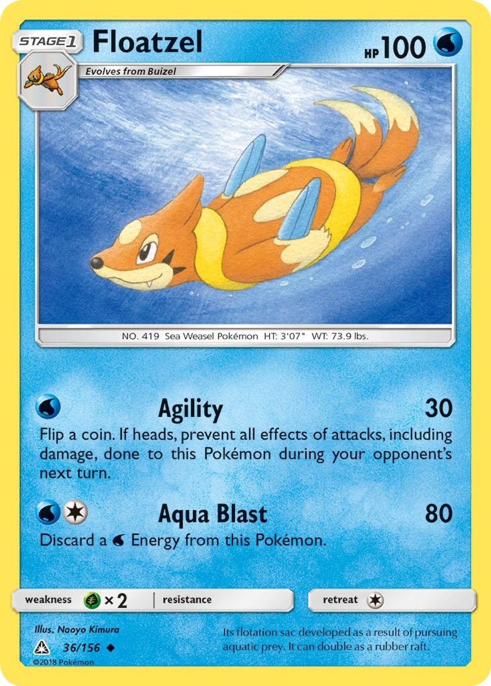 Floatzel — SM - Ultra Prism