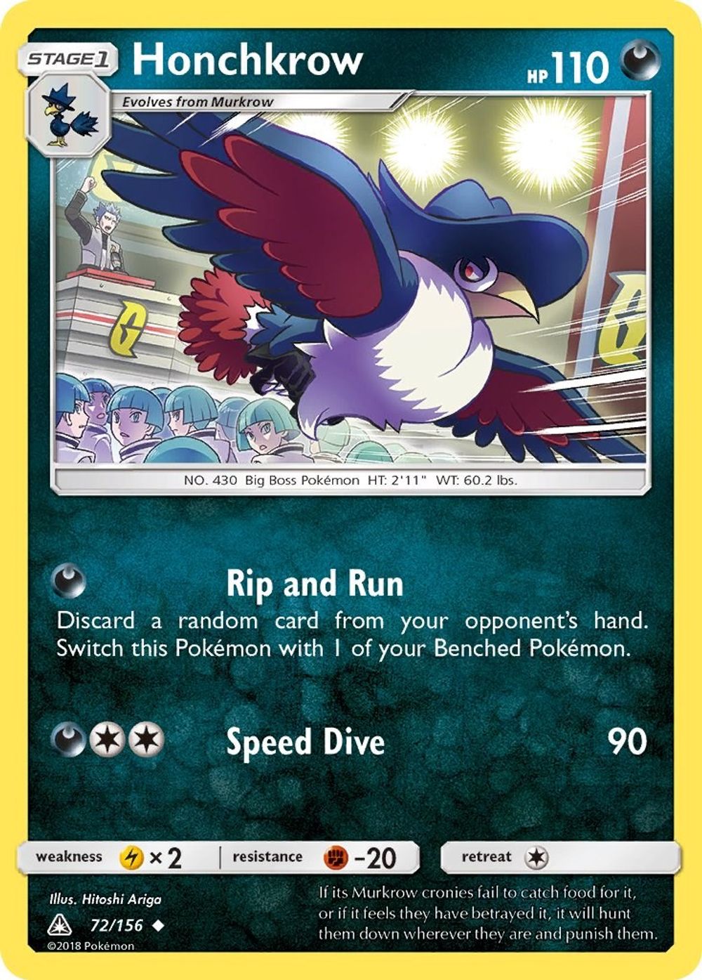 Honchkrow — SM - Ultra Prism