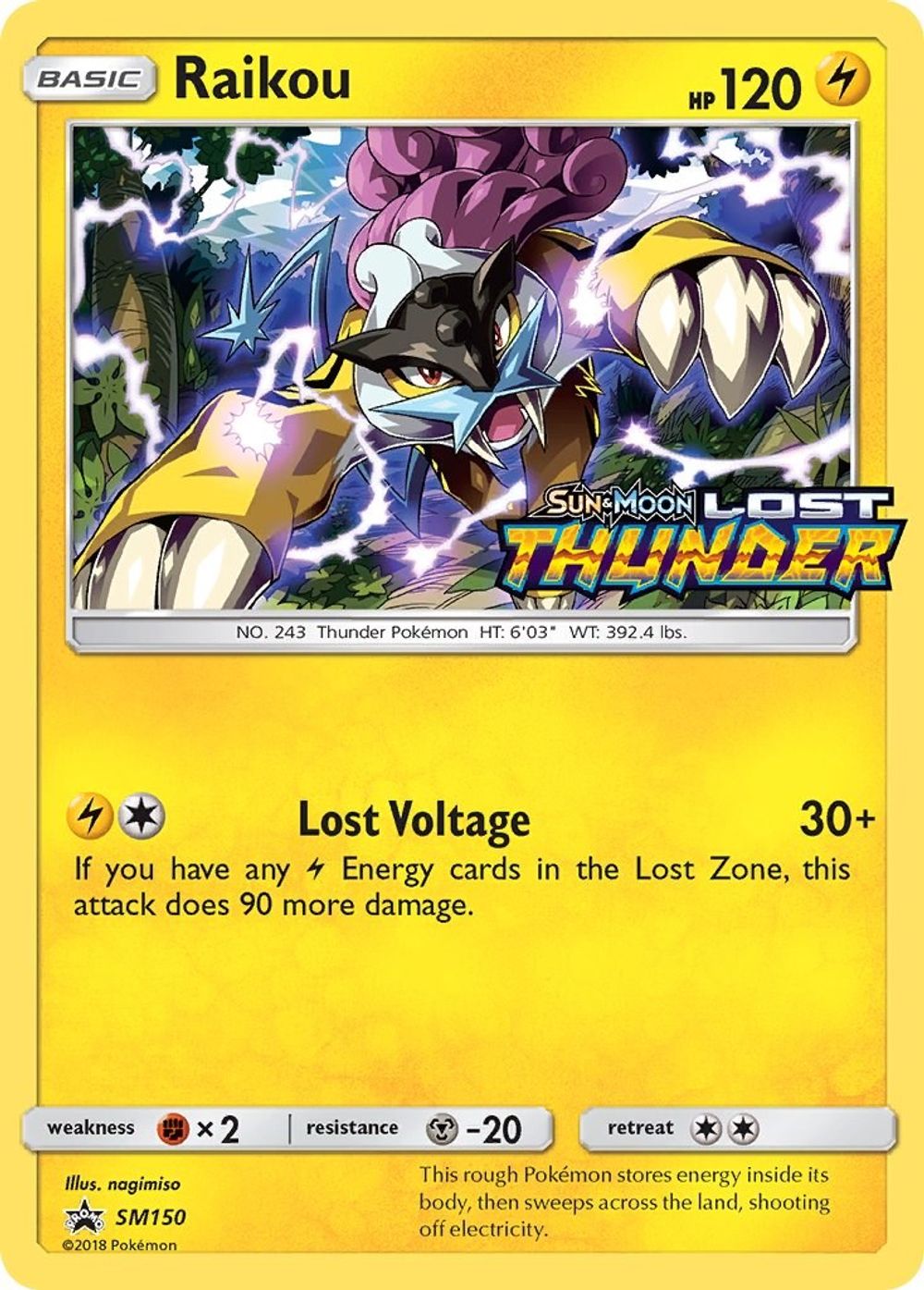 Raikou - SM150 (Prerelease) — SM Promos