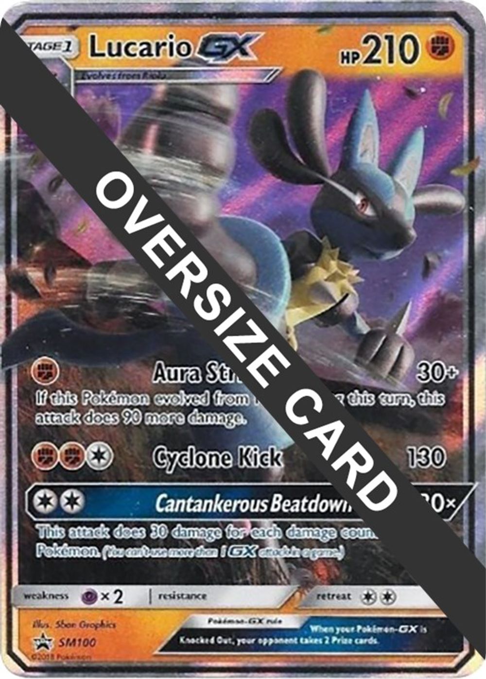 Lucario GX - SM100 — Jumbo Cards