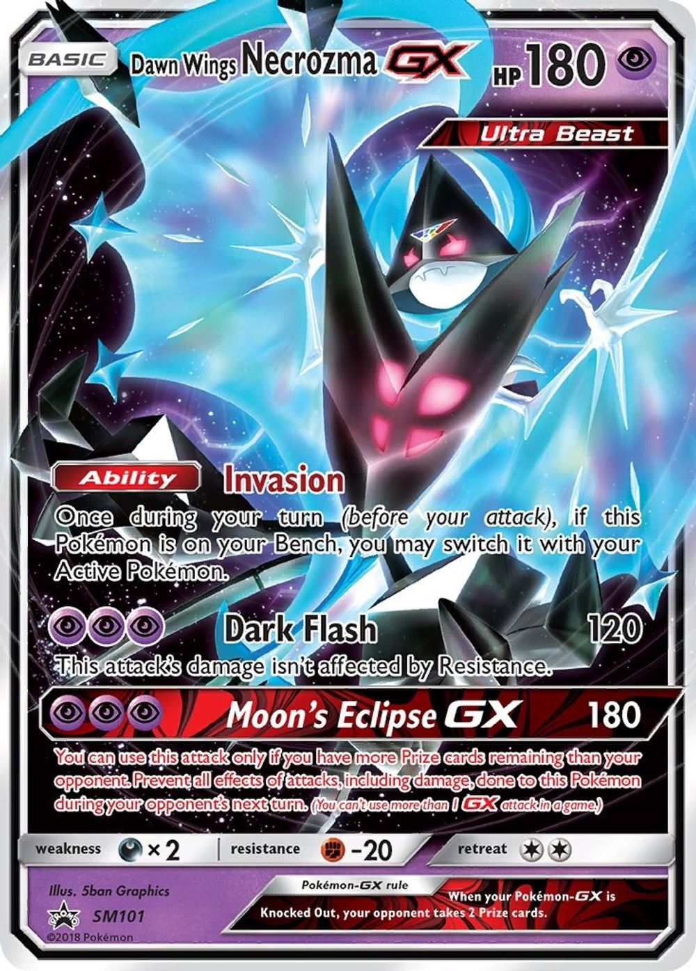 Dawn Wings Necrozma GX - SM101 — SM Promos