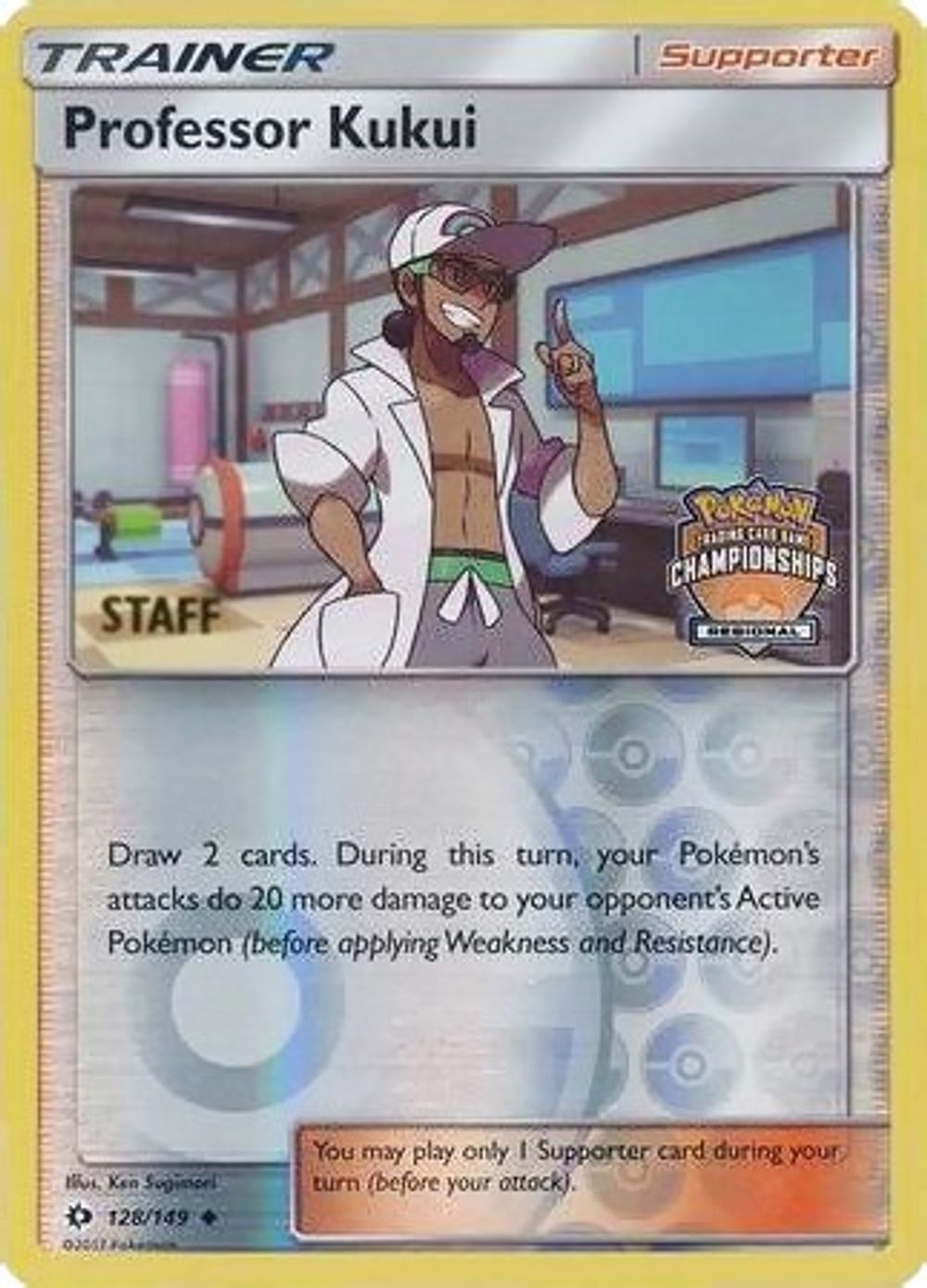 Professor Kukui - 128/149 (Regional Championships) [Staff] — League & Championship Cards
