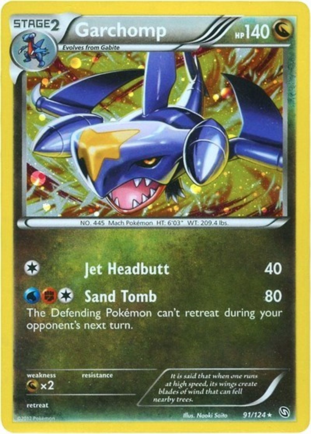 Garchomp - 91/124 (Cosmos Holo) — Blister Exclusives