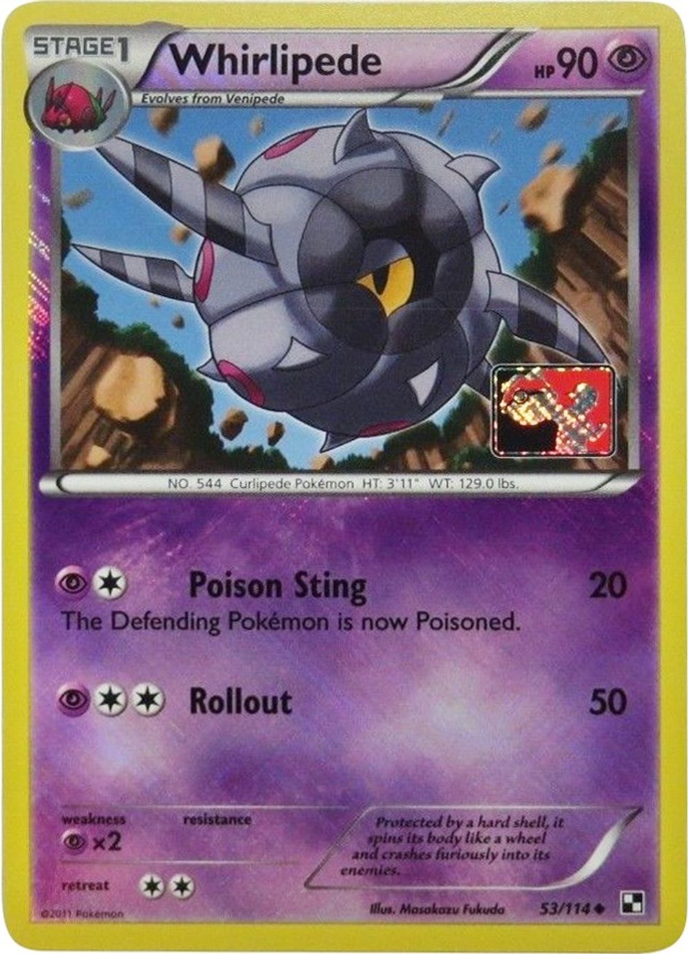 Whirlipede - 53/114 (League Promo) — League & Championship Cards