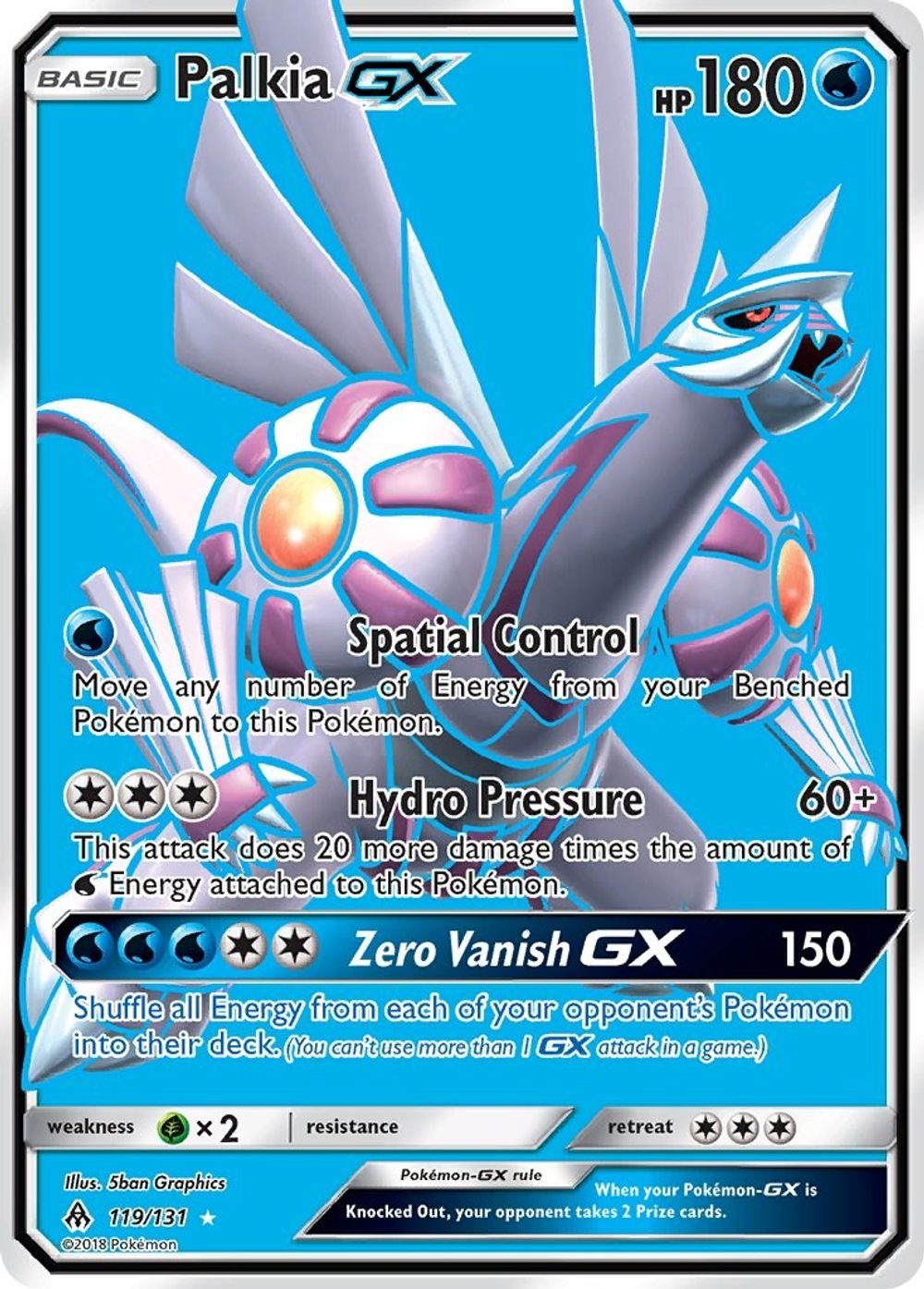 Palkia GX (Full Art) — SM - Forbidden Light