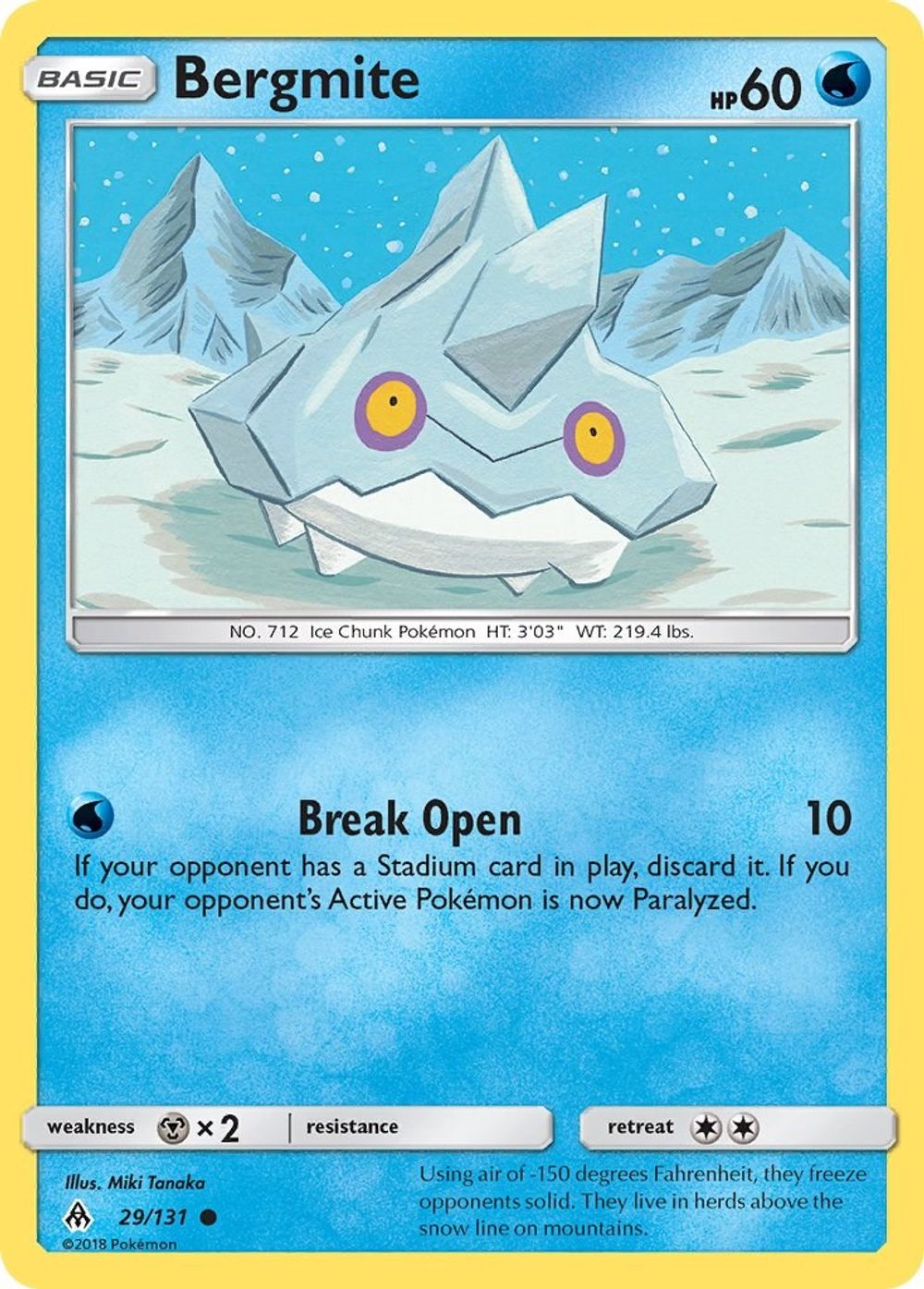 Bergmite — SM - Forbidden Light
