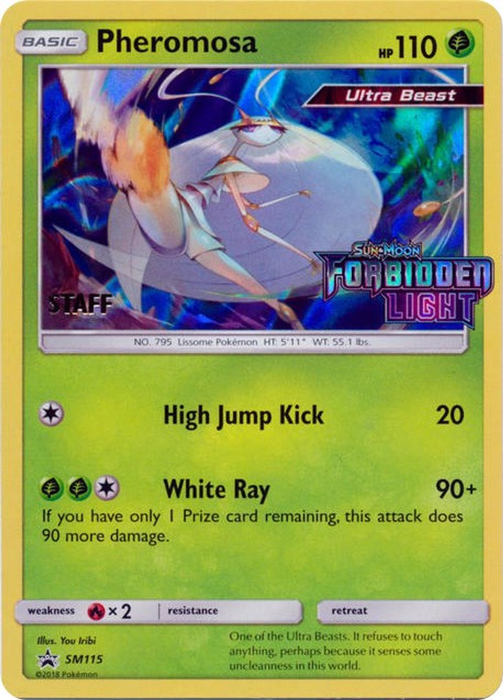 Pheromosa - SM115 (Prerelease) [Staff] — SM Promos