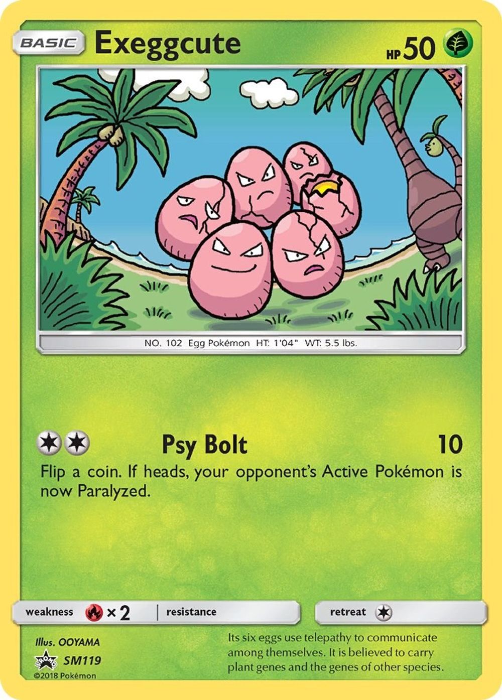 Exeggcute - SM119 — SM Promos