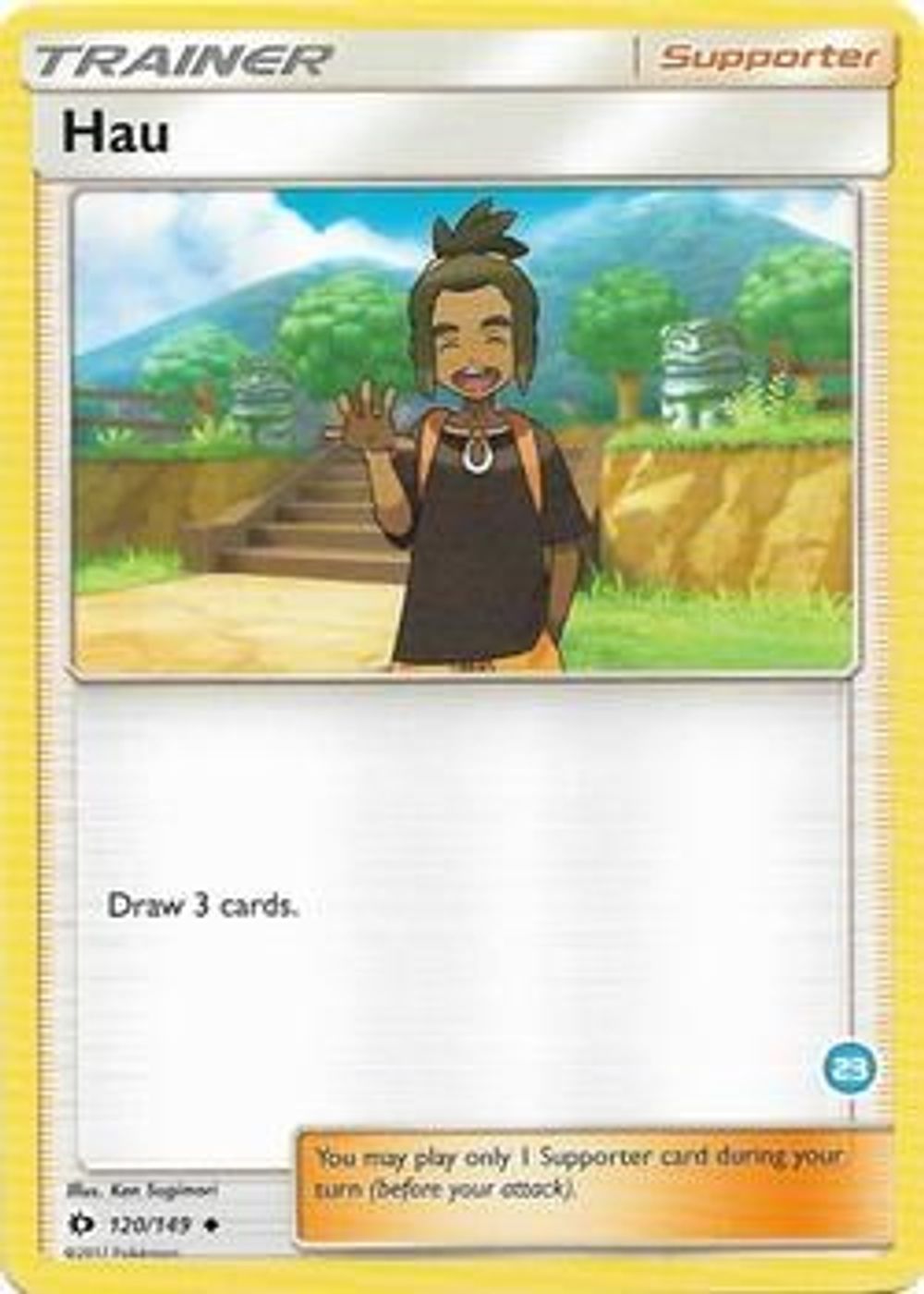 Hau (23) (Alolan Ninetales Half-Deck) — SM Trainer Kit: Alolan Sandslash & Alolan Ninetales